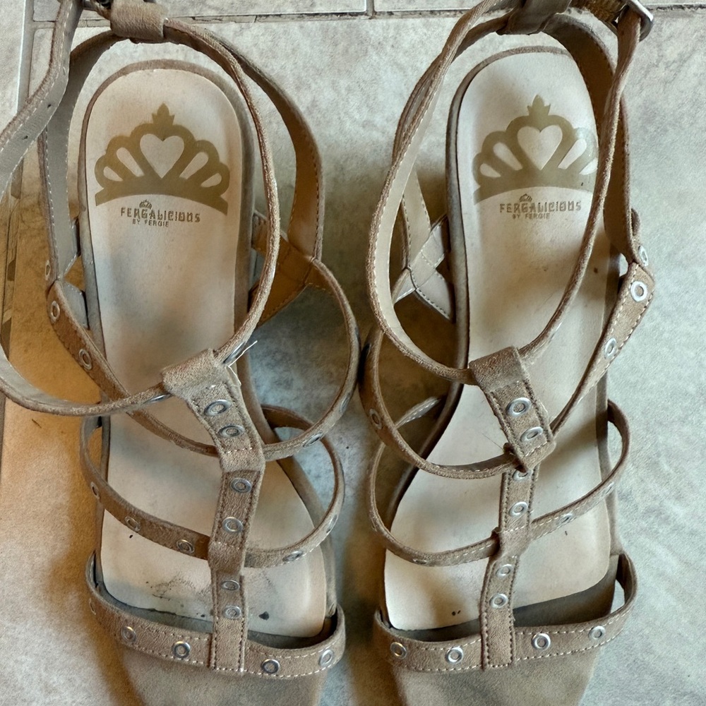 Fergalicious Brown Strappy Sandals